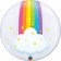 Deko Bubbles Luftballon Rainbow ( Seitenansicht )