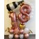 Luftballon-Deko zum Geburtstag in Rosegold mit Zahlen