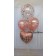 Ballon-Bouquet Rosegold mit Konfetti Luftballon