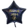 Abi 2024 Stern-Luftballon aus Folie mit Helium Ballongas