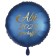 Abi 2025 geschafft! Blauer Luftballon mit Helium
