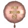5 Stück Rundballons roségold Abitur 2025. 43 cm, Heliumballons