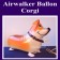 Airwalker Luftballon, Corgi, mit Helium laufender Tier-Ballon