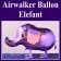 Airwalker Luftballon, Elefant, mit Helium laufender Tier-Ballon