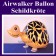 Airwalker Luftballon, Schildkröte, mit Helium laufender Tier-Ballon