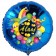 Alaaf, Luftballon aus Folie, Folienballon mit Ballongas, Rundballon blau zu Karneval