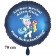 Alles Gute zum Schulanfang personalisierter blauer Luftballon mit Einhorn und Namen des Schulanfängers aus Folie inklusive Ballongas Helium