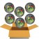 6 Angry Birds Orbz Luftballons aus Folie, inklusive Helium