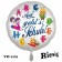 Luftballon aus Folie, 70 cm, inklusive Helium, Satin de Luxe, weiß zur Ein schulung: Auf geht's! Schule!