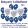 Babyparty Luftballonset Baby Boy, 3 Herzluftballons aus Folie "Babyparty Boy" 10 blaue Luftballons mit dem 1 Liter Helium-Einwegbehälter