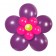 Ballon-Set Flower, Violett