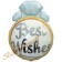 Detailansicht Folienballon Best Wishes Trauring