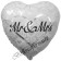 Detailansicht Folienballon Mr & Mrs in Love