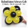 Ballonblumen-Schwarz-Gelb-5-Stueck-Do-it-yourself-Set