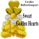 Ballon-Bouquet Sweet Golden Hearts mit 27 Luftballons