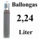 Ballongas Helium 2,24 Liter Mehrwegflasche