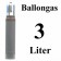 Ballongas Helium 3 Liter Mehrwegflasche