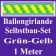 Girlande aus Luftballons, Ballongirlande Selbstbau-Set, Grün-Gelb, 1 Meter