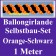 Girlande aus Luftballons, Ballongirlande Selbstbau-Set, Orange-Schwarz, 1 Meter