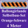 Girlande aus Luftballons, Ballongirlande Selbstbau-Set, Orange-Schwarz, 4 Meter