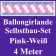 Girlande aus Luftballons, Ballongirlande Selbstbau-Set, Pink-Weiß, 4 Meter