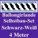 Girlande aus Luftballons, Ballongirlande Selbstbau-Set, Schwarz-Weiß, 4 Meter