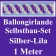 Girlande aus Luftballons, Ballongirlande Selbstbau-Set, Silber-Lila, 1 Meter