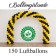 Ballongirlande Schwarz-Gelb, 150 Luftballons