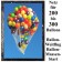 Ballonnetz, Netz für 200 bis 300 Luftballons zu Ballonmassenstart und Ballonweitflug