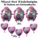 Ballons Helium Maxi Set Eiskönigin Kindergeburtstag