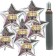 Ballons und Helium Set Silvester, 100 silberne Sternballons: 2026