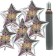 Ballons und Helium Set Silvester, 50 silberne Sternballons: 2027