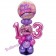 LED Ballondeko zum 13. Geburtstag in Pink und Lila