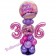 LED Ballondeko zum 36. Geburtstag in Pink und Lila