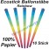 Ecostick Ballonstäbe aus 100 % Papier, Rainbow, 10 Stück 