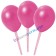 Rosafarbene Ballonstäbe aus Papier mit Herzchen, Dekorationsbeispiel