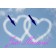 Ballonweitflugkarten Just Married Herzen, personalisiert mit Namen des Hochzeitspaares