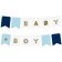 Wimpelgirlande Baby Shower Junge, Baby Boy