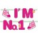 I'm No. 1, pink, Geburtstagsbanner 