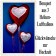 Bouquet aus 3 Helium-Herz-Luftballons, Glückwünsche zur Hochzeit