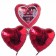 Valentinstag, schwebende Helium Luftballons, Bouquet 9, Zum Valentinstag Alles Liebe