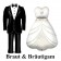 Braut & Bräutigam, große Luftballons aus Folie zur Hochzeit