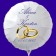 Fotoballon mit Brautpaar, Rückseite personalisiert, mit Namen der Brautleute und Datum des Hochzeitstages