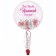 personalisierter Bubble Ballon zur Taufe eines Mädchens