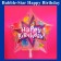 Bubble Stern-Luftballon Happy Birthday zum Geburtstag mit Helium