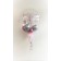 Bubbles Luftballon mit Beschriftung Pink-Silber