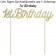 1. Geburtstag Cake Topper 1st Birthday Gold