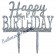 Spiegel Cake Topper Happy Birthday Glitter, Tortendeko zum Geburtstag