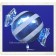 Candy Luftballon aus Folie mit Helium, Hellblau, Stripes