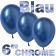 Chrome Luftballons 15 cm Blau, 10 Stück